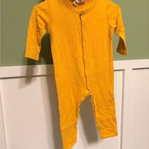 Kyte BABY Mustard Yellow Long-Sleeve Snap Footie